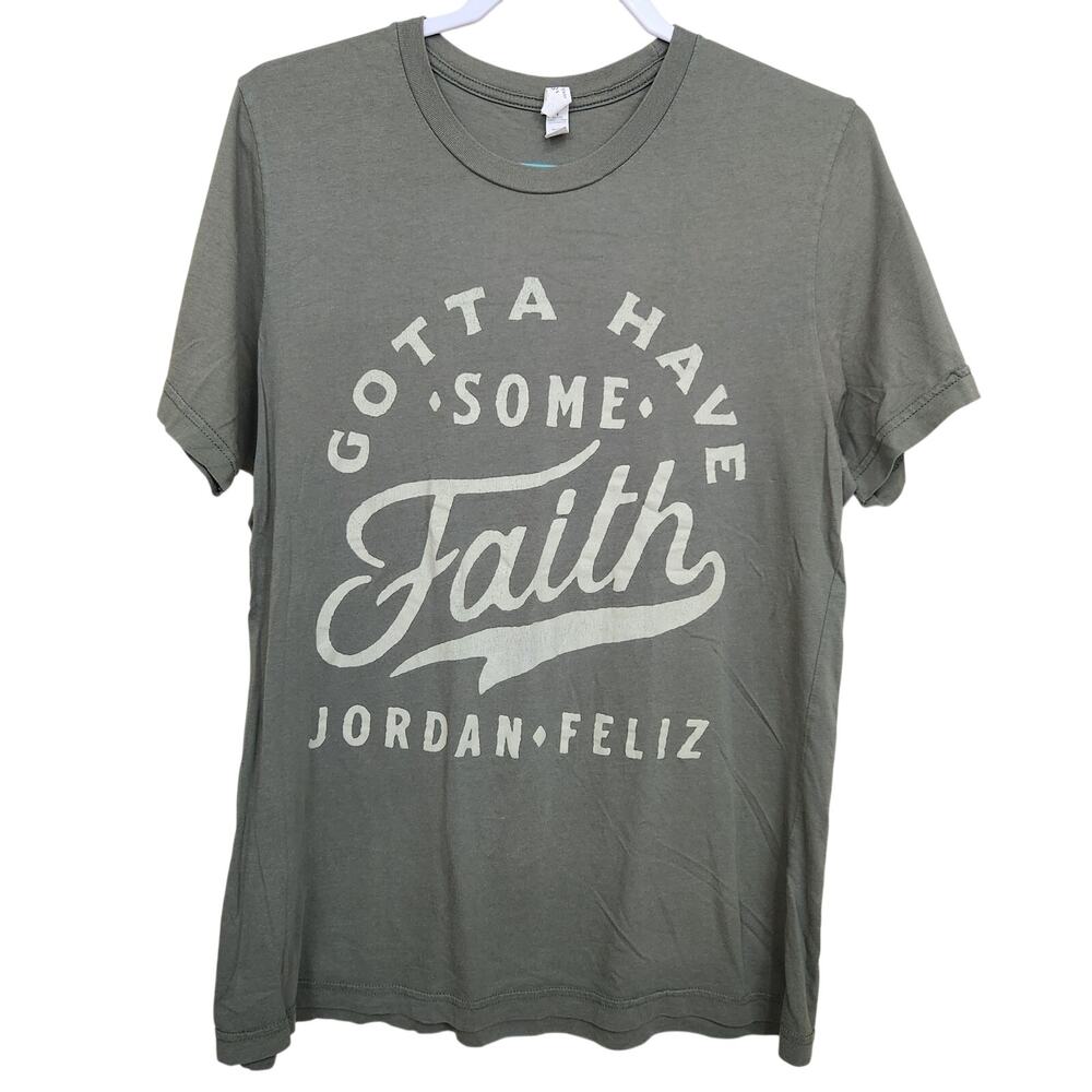 Jordan Feliz Gotta Have Some Faith T Shirt L Christian CCM Concert Graphic Tee
